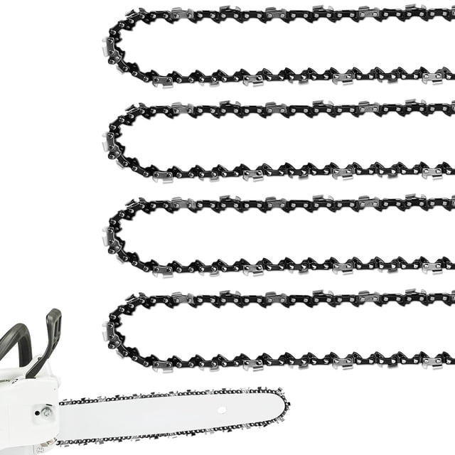 Cadena para motosierra FUNKYWOO para espada de 20" paso .325, paquete de 4