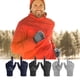 thumbnail image 2 of Guantes completos tejidos Cateissary para bicicletas hombre y mujer térmicos antideslizantes Azul, 2 of 6