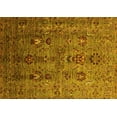 thumbnail image 1 of Ahgly Company Machine Washable Indoor Rectangle Oriental Yellow Industrial Area Rugs, 5' x 8', 1 of 4