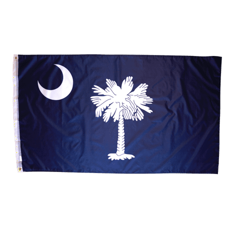 - 3x5 Foot South Carolina Flag Double Stitched South Carolina State Flag with Brass Grommets | 3 by 5 Foot Premium Indoor Outdoor Polyester Banner