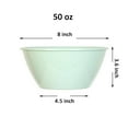 thumbnail image 2 of 50 Ounce Plastic Bowls, Large Cereal Bowls, Large Soup Bowls, Set of 9 - Urban YE392.108, 2 of 4