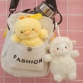 thumbnail image 4 of Precioso llavero de cordero con forma de conejo, muñeco de peluche con hebilla decorativa para mochila, 4 of 6