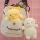 thumbnail image 4 of Precioso llavero de cordero con forma de conejo, muñeco de peluche con hebilla decorativa para mochila, 4 of 6
