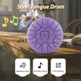 thumbnail image 2 of Steel Tongue Drum 6 Inch 11 Notes D Key Percussion Instrument Portable Balmy Drum with, 2 of 8