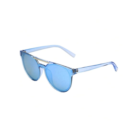 Bright Blue Lens Blue Frame Sunglasses - UV Protection Vibrant Outdoor & Daily Eyewear