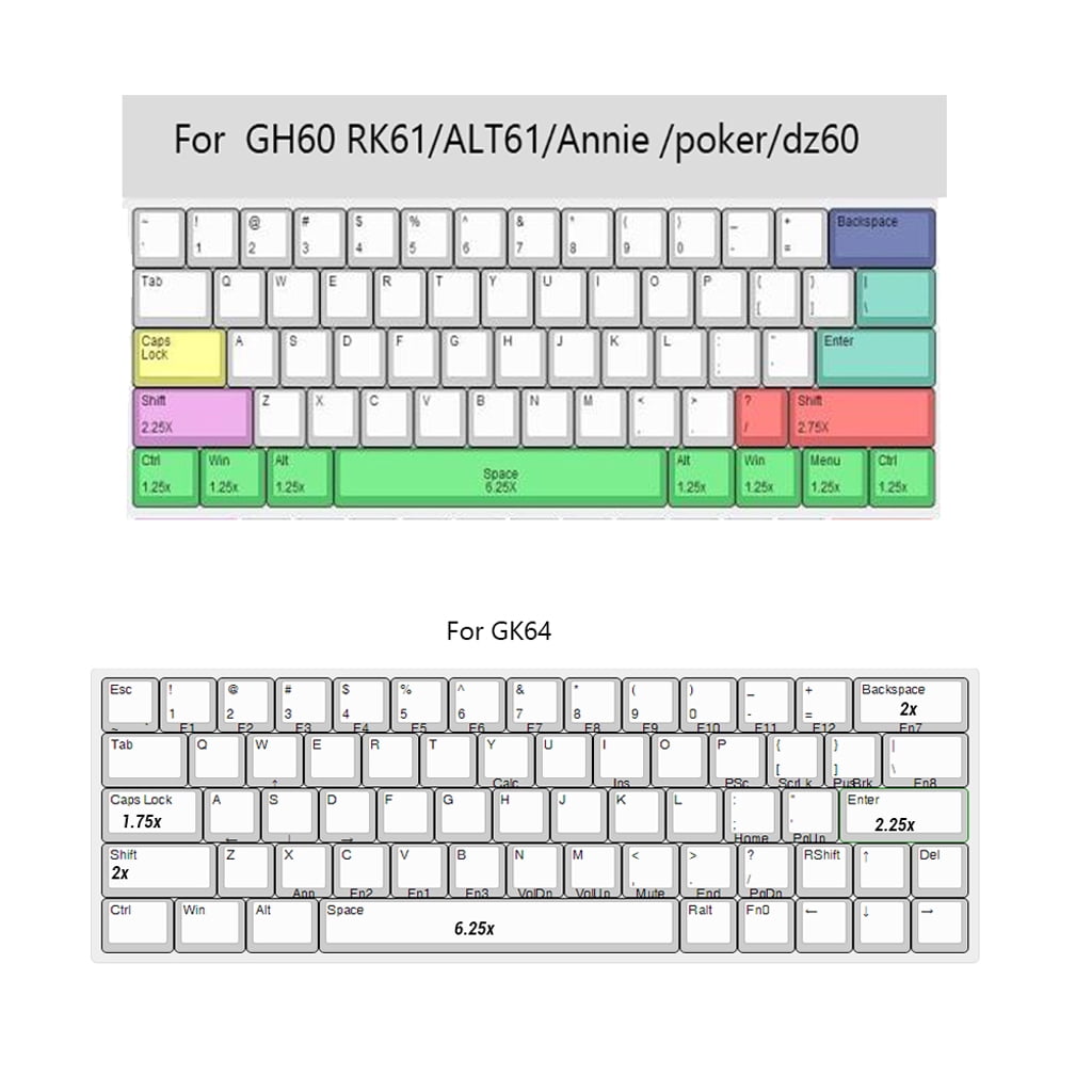 MANNYA Universal Mechanical Keyboard KeyCAPs Replacement For MX Mechanical Computer