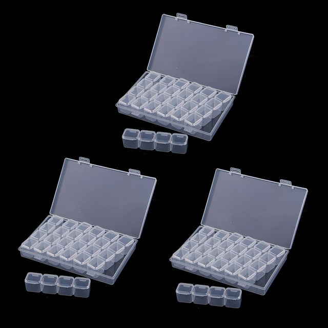 Caja de Almacenamiento de Joyería de Plástico de 84 Ranuras perfecl