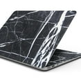 thumbnail image 1 of Design Skinz Natural Black & White Marble Stone Full-Body Wrap Scratch Resistant Decal Skin-Kit Compatible with MacBook 13" Air (A1932), 1 of 5