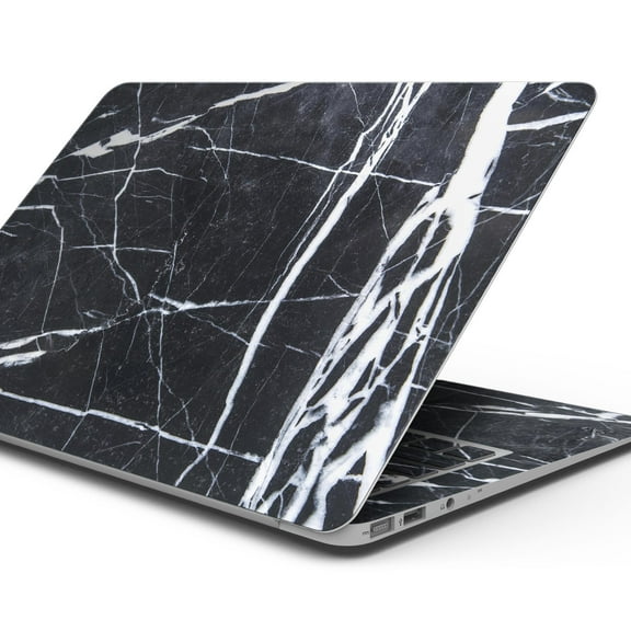 Design Skinz Natural Black White Marble Stone Full Decal Skin-Kit Compatible MacBook 13" Pro (A1708)