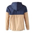thumbnail image 3 of Beautiful Giant Polyester Men's Coat Long Sleeves Water Resistant Windbreaker Hoodie Jacket, 3 of 6