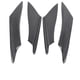 thumbnail image 2 of 4 piezas de alerón de fibra de carbono universal para carrocería de coche, parachoques delantero, divisor de labios, embellecedor de aletas, 2 of 15