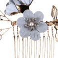 thumbnail image 3 of Fvsianol Wedding Hairpins Rhinestone Hair Clips Bridal Hair Jewelry Set 4Pcs/Set Hairpins Hair Sticker Side Comb Wedding Hair Clips Hair Jewelry for Bride Headwear, 3 of 9