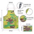 thumbnail image 3 of Camouflage Adjustable Waterproof Apron for Adults 33x27 Inch – Cooking Apron with 2 Large Pockets, Durable Polyester Bib for Kitchen, Baking, BBQ, and Home Use, 3 of 6