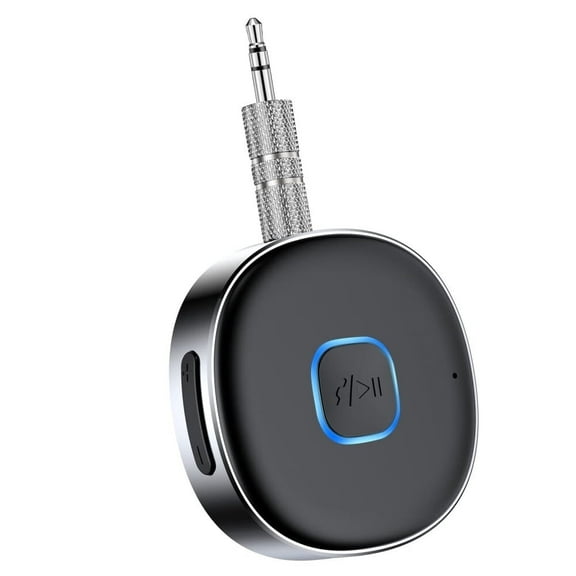 Bluetooth Receiver,Bluetooth Aux Receiver,Portable 3.5mm Aux Car Adapter,Bluetooth 5.0 Wireless Audio Receiver for Car/Home Stereo/Wired Headphones/Speaker,16H Battery Life