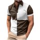 thumbnail image 2 of pstuiky camisetas de hombre, Camisa tipo blusa de manga larga con cuello vuelto y solapa con estampado de botones para hombre ropa de hombre l, 2 of 3