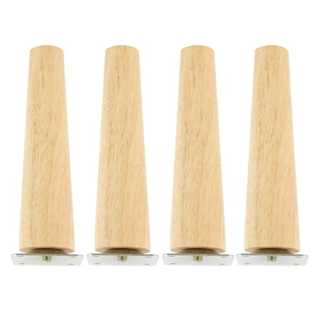 HOTBEST Wood Furniture Legs for Chair Table Sofa Closet Feet 4Pcs