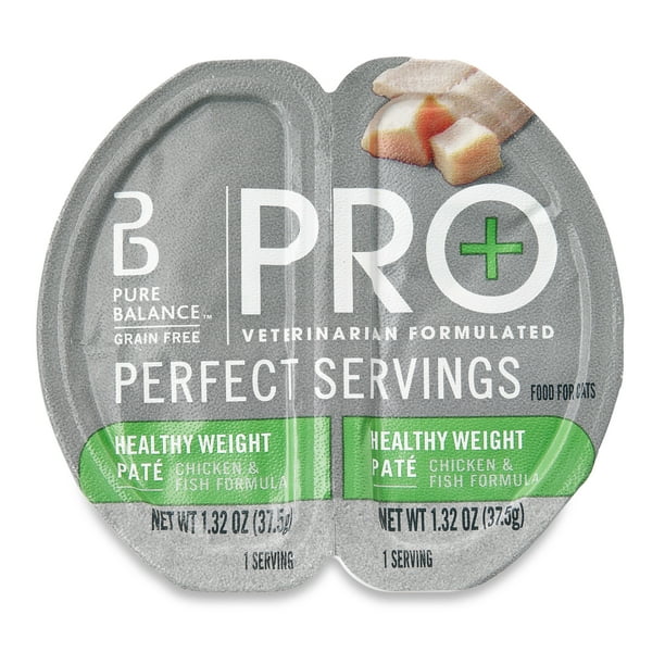 Pure Balance Pro+ Healthy Weight Pate for Cats, Chicken & Fish Formula