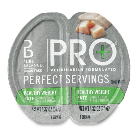 Pure Balance Pro+ Healthy Weight Pate for Cats, Chicken & Fish Formula, 2.64 oz