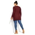 thumbnail image 4 of City Chic Women's Plus Size Longline Cross Sweater, 4 of 6