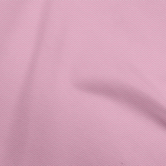 oneOone Tissu Rose en Polyester Spandex à Chevrons pour Robe Tissu Imprimé Tissu au Mètre 56 Pouces de Large