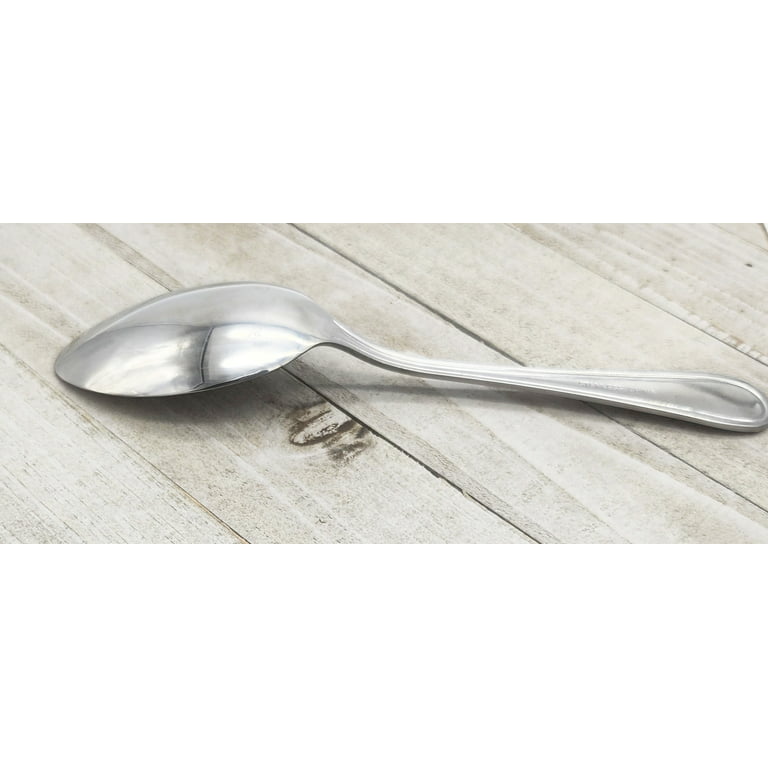 Mainstays Fleetline Stainless Steel Teaspoon, 3-Piece Set, Silver