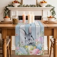 thumbnail image 2 of Table Runner - 36 Inch Long, Easter Kitchen Dining Table Runner Dresser Scarves, Country Spring Bunny Eggs Botanicals Wooden Plank Farmhouse Decor for Coffee Tables Wedding Party Banquet, 2 of 8