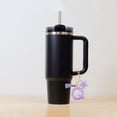 thumbnail image 3 of Ofertas Únicas 1 Pc Estrella Lentejuelas Letra Q Colgante de Flor Borlas Colgante para Taza de Agua Púrpura Metal Resina, 3 of 5