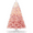 Gradient Pink, variant on JoanKaren 6' Pre-Lit Green Artificial Christmas Tree,Metal Stand Full Xmas Tree with 450 Multicolor Lights