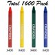 thumbnail image 3 of Crayones Madisi, paquete a granel, 1600 unidades, 4 colores, tamaño regular, 3 of 6