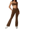 thumbnail image 1 of Conjuntos de entrenamiento for mujer, 2 piezas, sujetador deportivo, camiseta sin mangas, polainas de cintura alta, gimnasio, yoga, ropa activa, camiseta de entrenamiento for mujer, 1 of 7