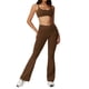 thumbnail image 1 of Conjuntos de entrenamiento for mujer, 2 piezas, sujetador deportivo, camiseta sin mangas, polainas de cintura alta, gimnasio, yoga, ropa activa, camiseta de entrenamiento for mujer, 1 of 7