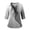 Gray, variant on Women Scrub Tops V-Neck 3/4 Sleeve Scrubs Top Workwear Uniform Work Blouse Workout Shirts