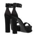 thumbnail image 4 of XYD Women Open Toe Block Chunky High Heels Ankle Buckle Strap Platform Sandals Fashion Party Events Shoes Size 11 Black, 4 of 4