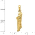 thumbnail image 4 of 14K Yellow Gold Torah With Star Of David Pendant (30 X 8) Made In Peru d1716, 4 of 6