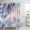 thumbnail image 1 of Cortina de ducha ABPHQTO Salpicaduras artísticas brillantes Color Moderno Futurista Invierno Multicolor 165x180 cm, 1 of 2
