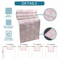 thumbnail image 6 of Halloween Ghosts Table Runner 90 Inches Long Farmhouse Dress Scarves, Fall Horror Spooky Textured Pink Dining Tablerunner for Coffee Table/Kitchen Island/Party Décor, 13" x 90", 6 of 8
