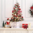thumbnail image 4 of Senfot 3 Ft Prelit Christmas Tree, Mini Xmas Tree with 78 Led Lights, Small Tabletop Artificial Christmas Tree for Indoor Outdoor Christmas Decorations 2pcs, 4 of 8