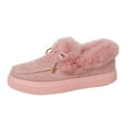 thumbnail image 4 of Mepaouo Winter Slip on Loafers for Women Fleece Lined Snow Boots Casual Moccasins Outdoor Walking Shoes, 4 of 5
