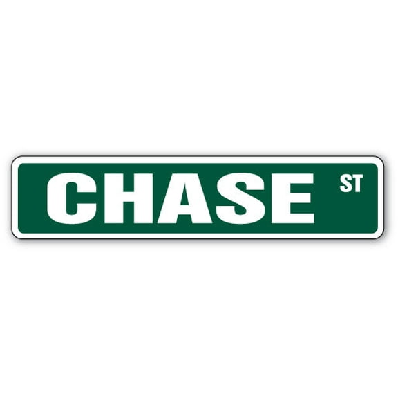 CHASE Street Sign Childrens Name Room Sign | Indoor/Outdoor |  36" Wide