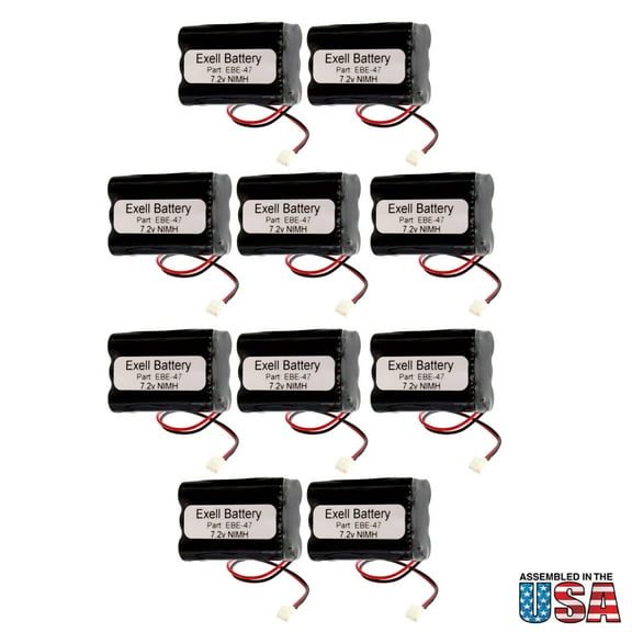 10pc Exit Lighting Battery for ITI 34-051 Sanyo 6HRAAAU, 6HRAAAU34051, ANIC0191