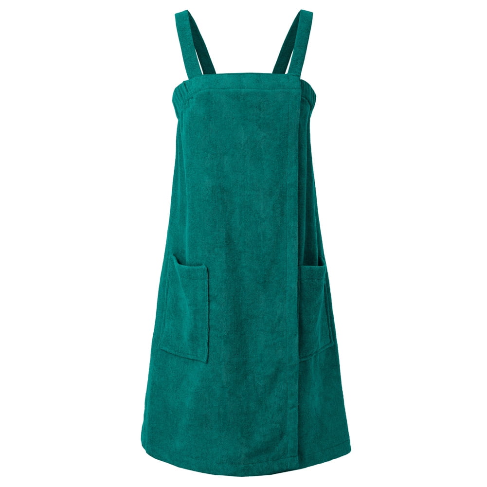 Zexxxy Zexxxy Women's Bath Towel Wrap With Pockets+Hair Band Wide