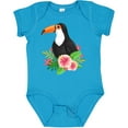 thumbnail image 3 of Inktastic Toucan with Hawaiian Flowers Boys or Girls Baby Bodysuit, 3 of 5
