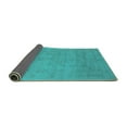 thumbnail image 2 of Ahgly Company Indoor Round Oriental Turquoise Blue Industrial Area Rugs, 8' Round, 2 of 4