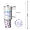thumbnail image 2 of Celebrating Mom Gift - 40 Oz Stainless Steel Tumbler for Mama with Straw, Insulated Cup, Ideal for Mother's Day Birthday Christmas from Daughter Son, 2 of 5