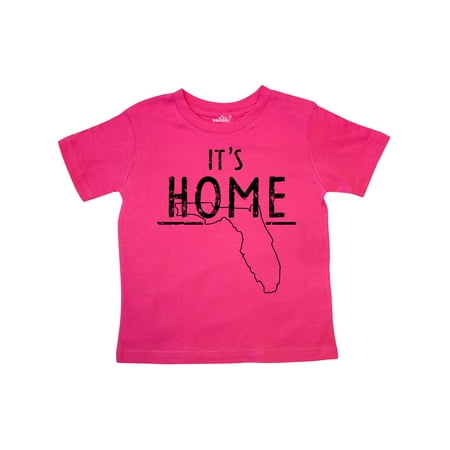 

Inktastic It s Home- State of Florida Outline Distressed Text Gift Toddler Boy or Toddler Girl T-Shirt