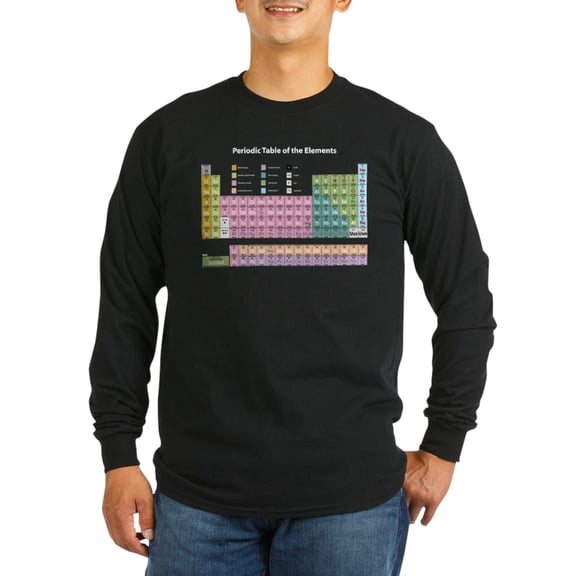 CafePress - Periodic Table T Long Sleeve T Shirt - Long Sleeve Dark T-Shirt