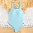 thumbnail image 2 of 10-11 T Girl Bathing Suit Girls Long Sleeve Rash Guard Swimsuit With Skirt Sun UPF 50+ For Beach Pool Bathing, 2 of 7