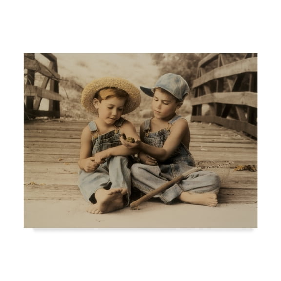 Trademark Fine Art 'Bayou Boys' Canvas Art by Sharon Forbes