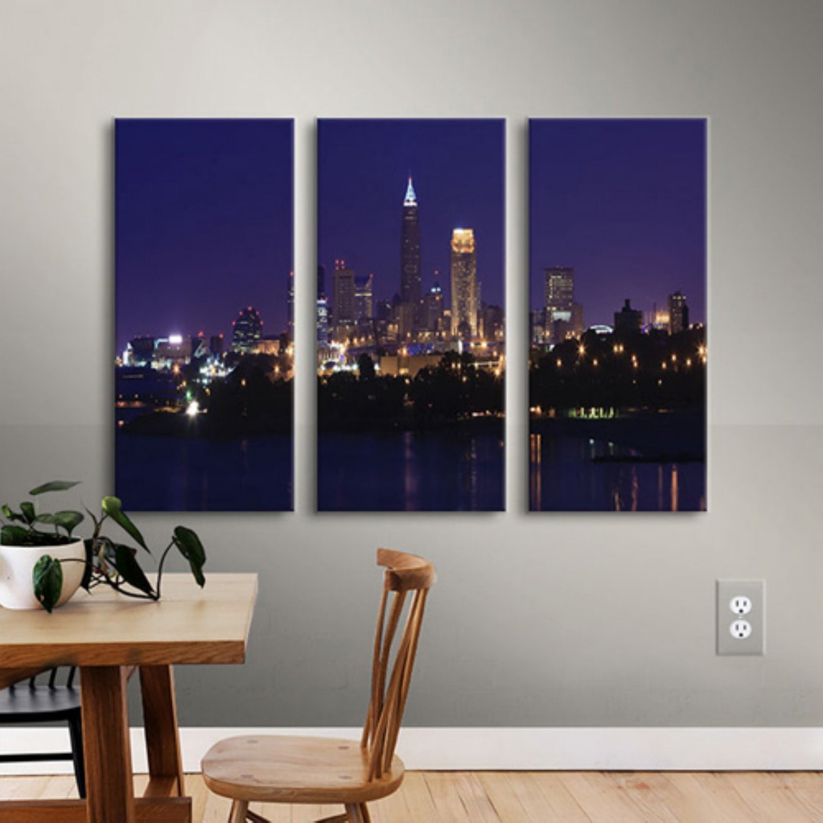 Cody York "Cleveland 16" Floater-Framed Gallery-Wrapped Canvas