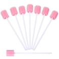 thumbnail image 3 of MasteelfCA ROSENICE 100pcs Disposable Oral Care Sponge Swab Tooth Cleaning Mouth Swabs (Pink), 3 of 7